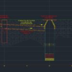 PTAR y Pozo de absorción, vista AutoCAD