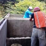 Mano de obra durante la construcción de PTAR