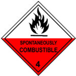 Materia susceptible de inflamación espontánea 4.2