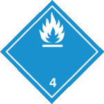 Materias que, al contacto con el agua, desprenden gases inflamables 4