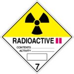 Materias radiactivas 7 Categoría II