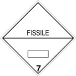 Materias radiactivas 7 Materias fisionables, índice de seguridad - Criticidad