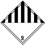 Materias y objetos diversos que pueden suponer un riesgo distinto de los que se señalan en las otras clases 9